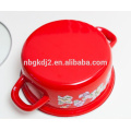 porcelain enamel coated cookware pot and pan sets with good quality food safty